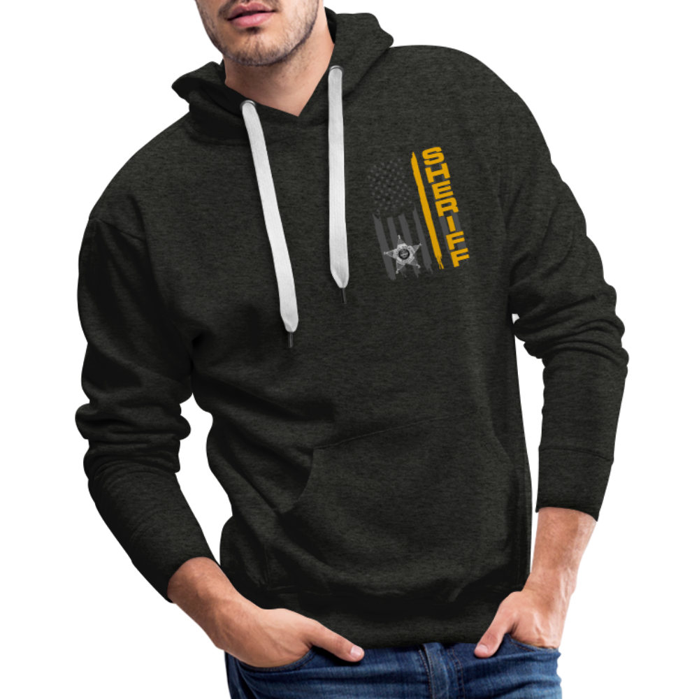 Men’s Premium Hoodie - Ohio Sheriff Vertical Flag - charcoal grey
