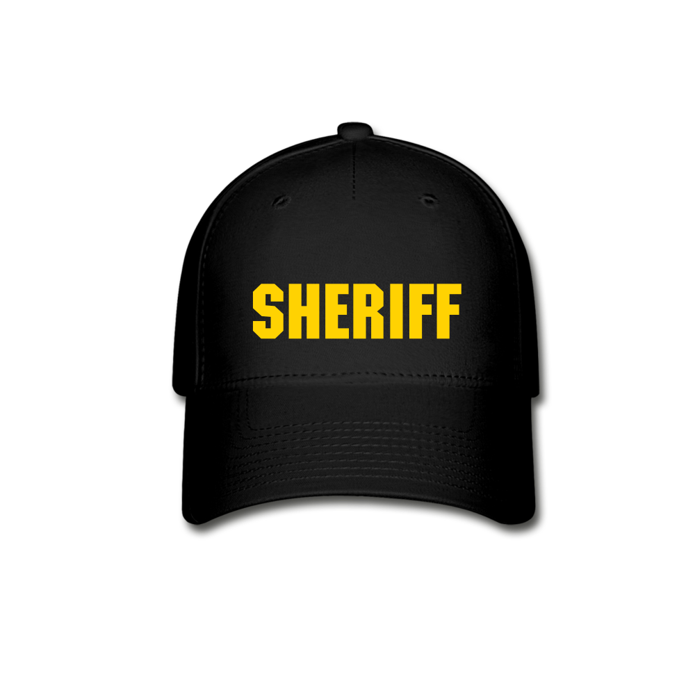 Flexfit Baseball Cap - Sheriff / Flag - black