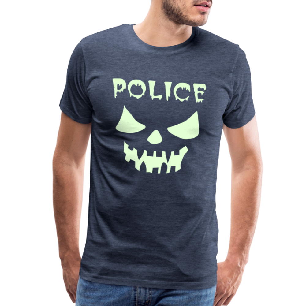 Men's Premium T-Shirt - Police Halloween - heather blue