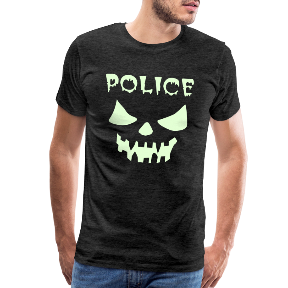 Men's Premium T-Shirt - Police Halloween - charcoal grey