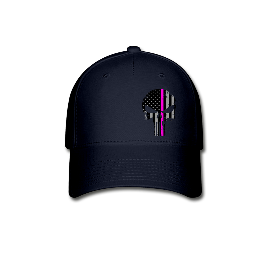 Flexfit Baseball Cap - Punisher Pink line - navy