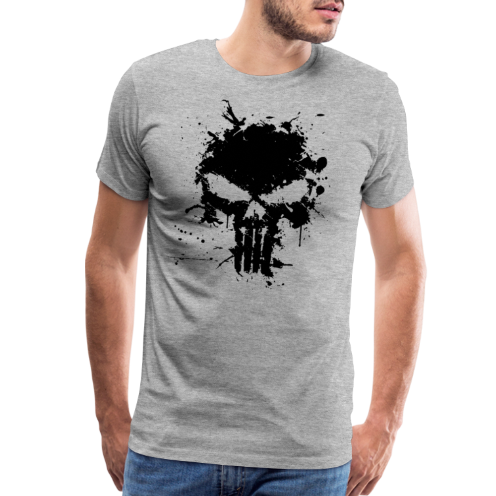 Men's Premium T-Shirt - Punisher Splatter - heather gray