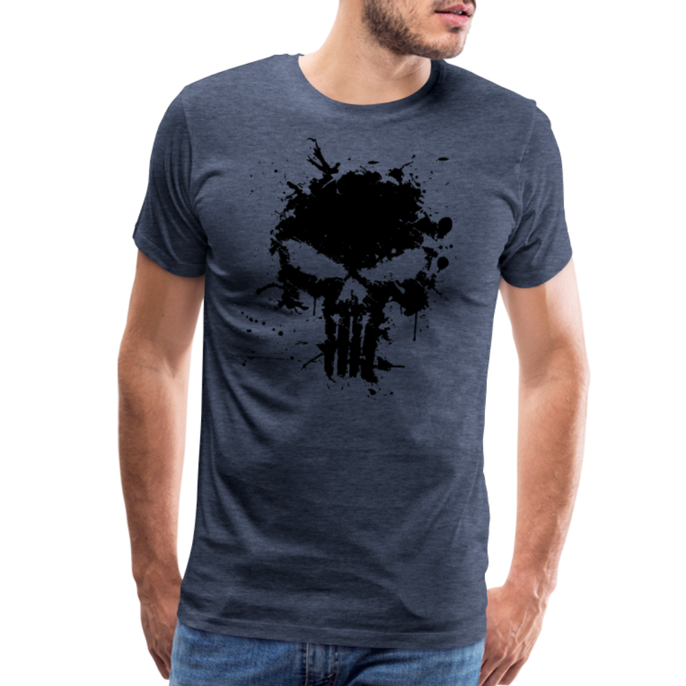 Men's Premium T-Shirt - Punisher Splatter - heather blue