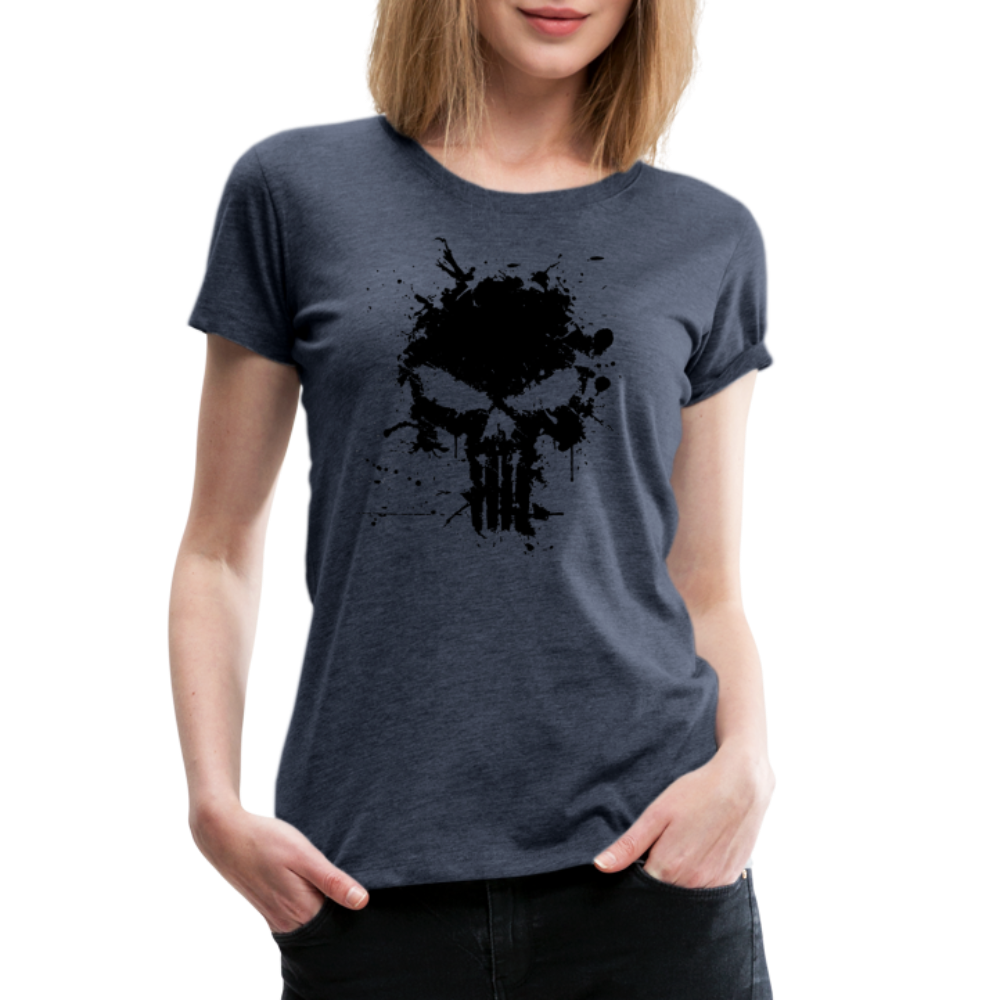 Women’s Premium T-Shirt - Punisher Splatter - heather blue
