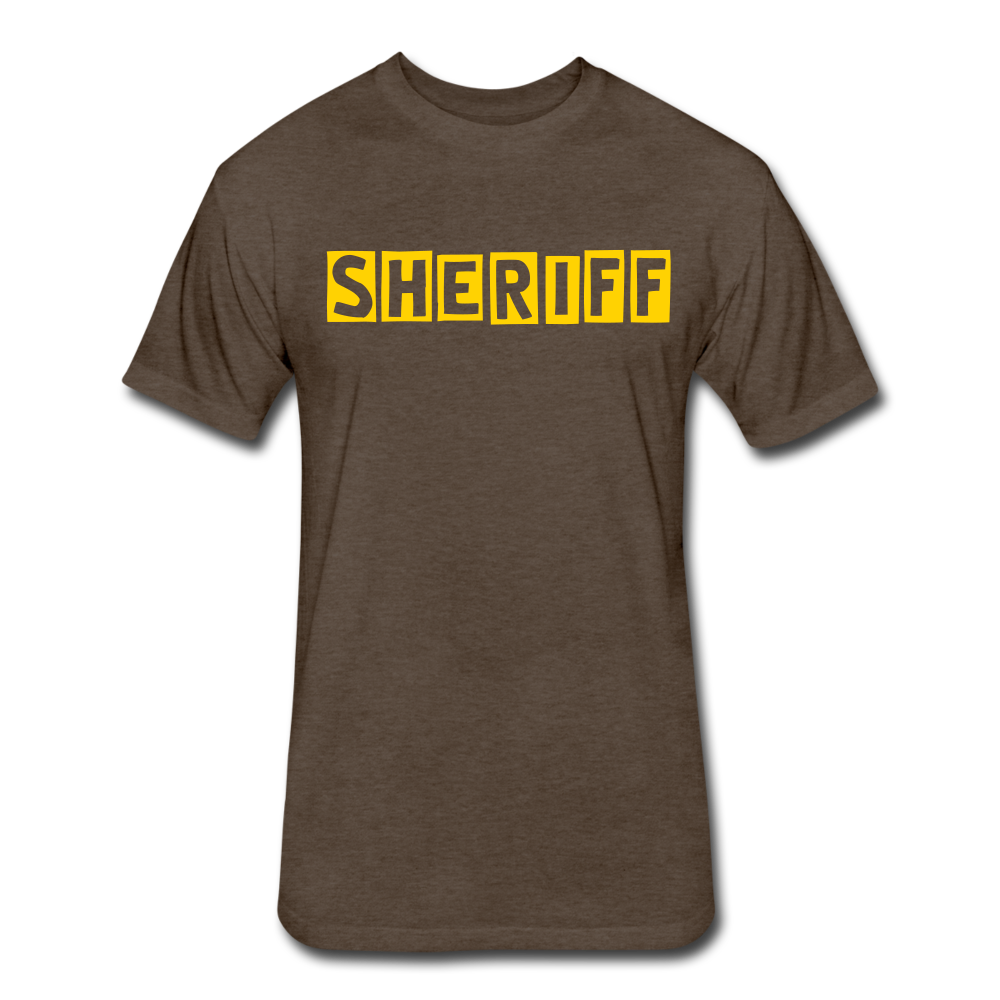 Fitted Cotton/Poly T-Shirt by Next Level - SHERIFF Quirky - heather espresso