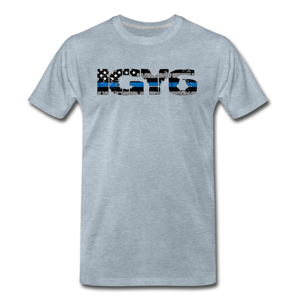 Men's Premium T-Shirt - IGY6 - heather ice blue