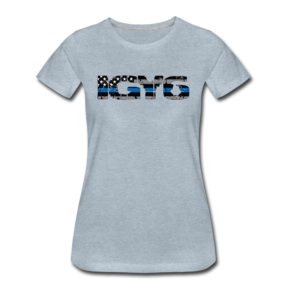 Women’s Premium T-Shirt - IGY6 - heather ice blue