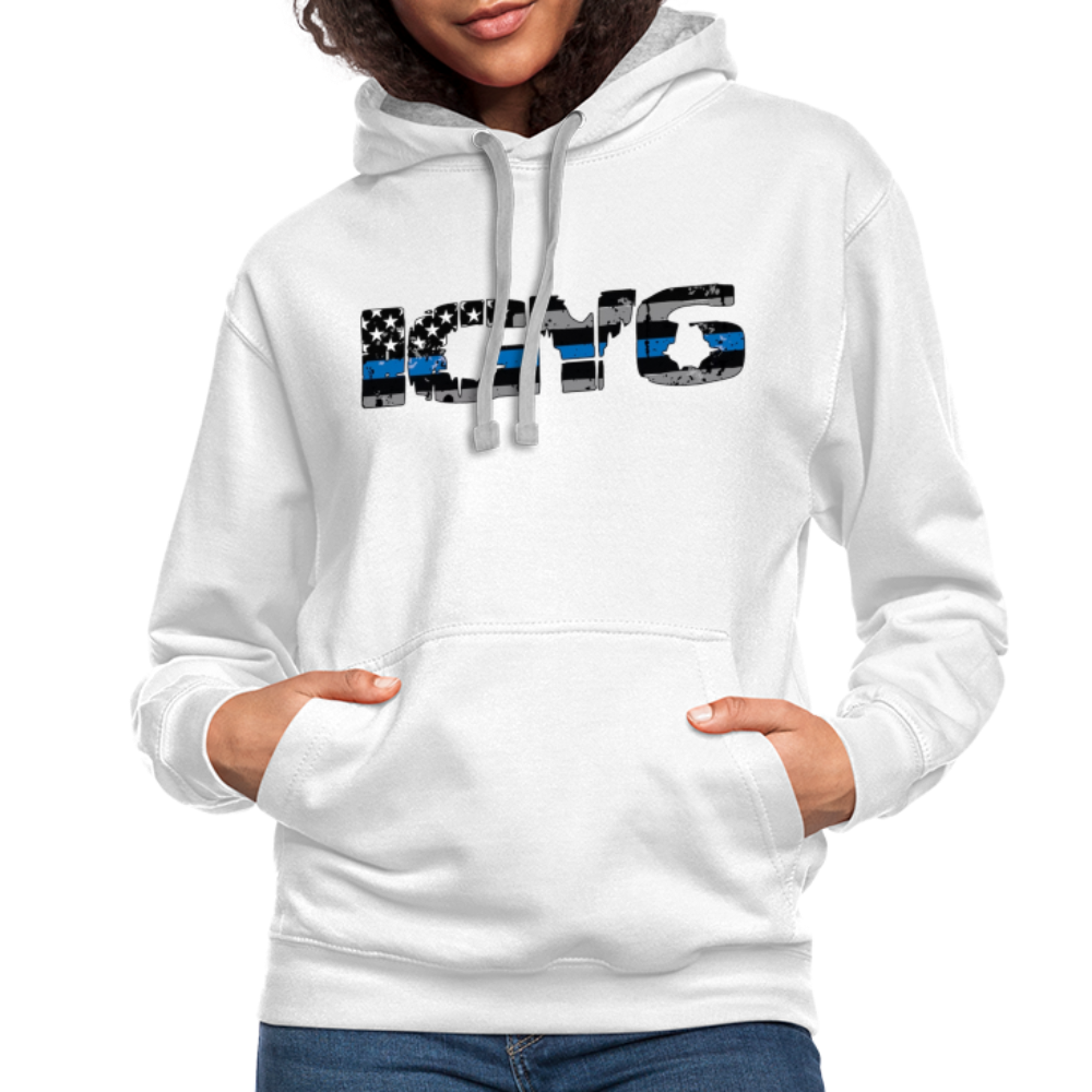 Contrast Hoodie - IGY6 - white/gray