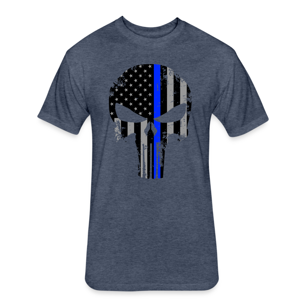 Unisex Poly/Cotton T-Shirt by Next Level - heather navy