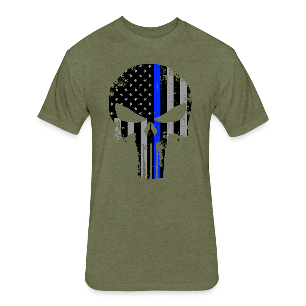 Unisex Poly/Cotton T-Shirt by Next Level - heather military green