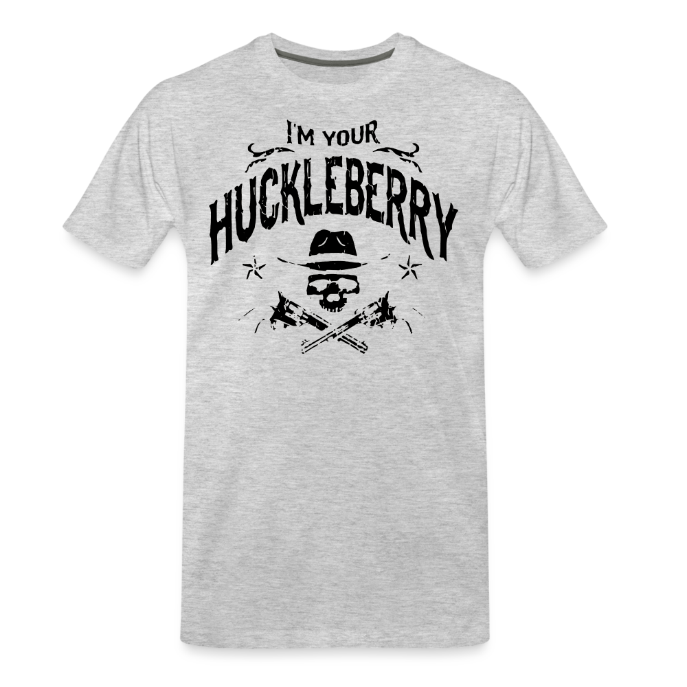 Men's Premium T-Shirt - I'm your Huckleberry - heather gray