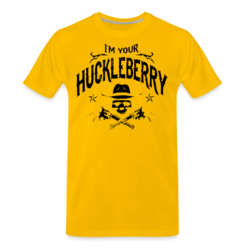 Men's Premium T-Shirt - I'm your Huckleberry - sun yellow