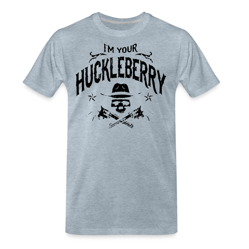 Men's Premium T-Shirt - I'm your Huckleberry - heather ice blue