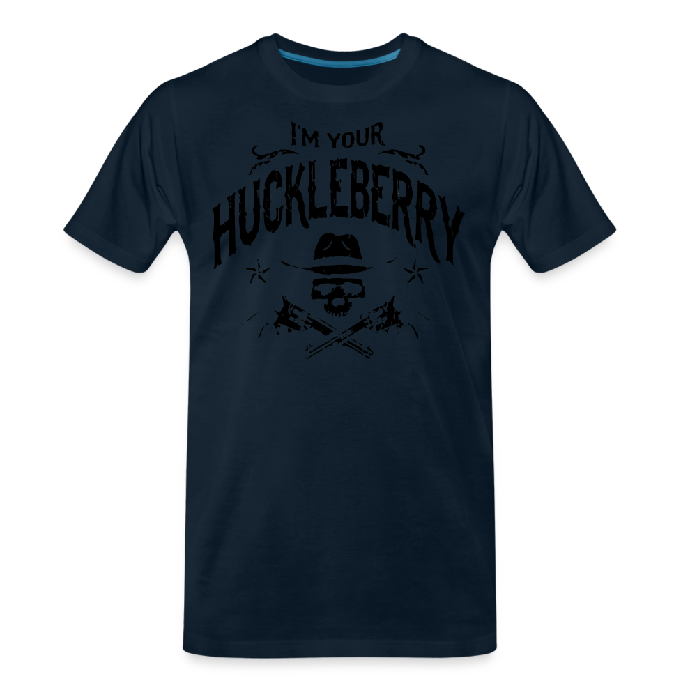 Men's Premium T-Shirt - I'm your Huckleberry - deep navy