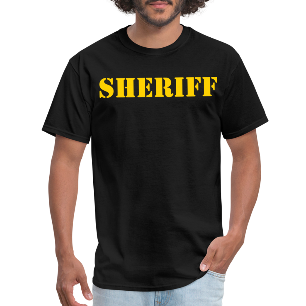 Unisex Classic T-Shirt - Sheriff Front and Back - black
