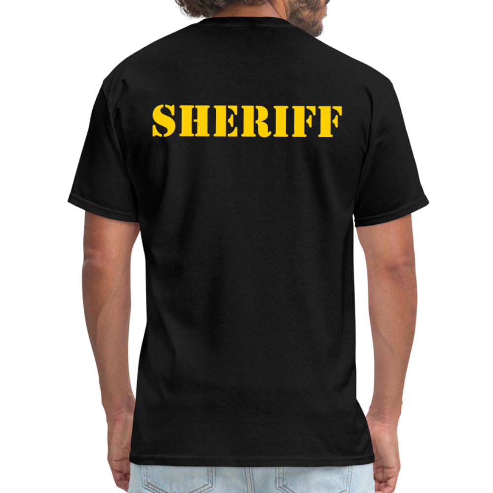 Unisex Classic T-Shirt - Sheriff Front and Back - black