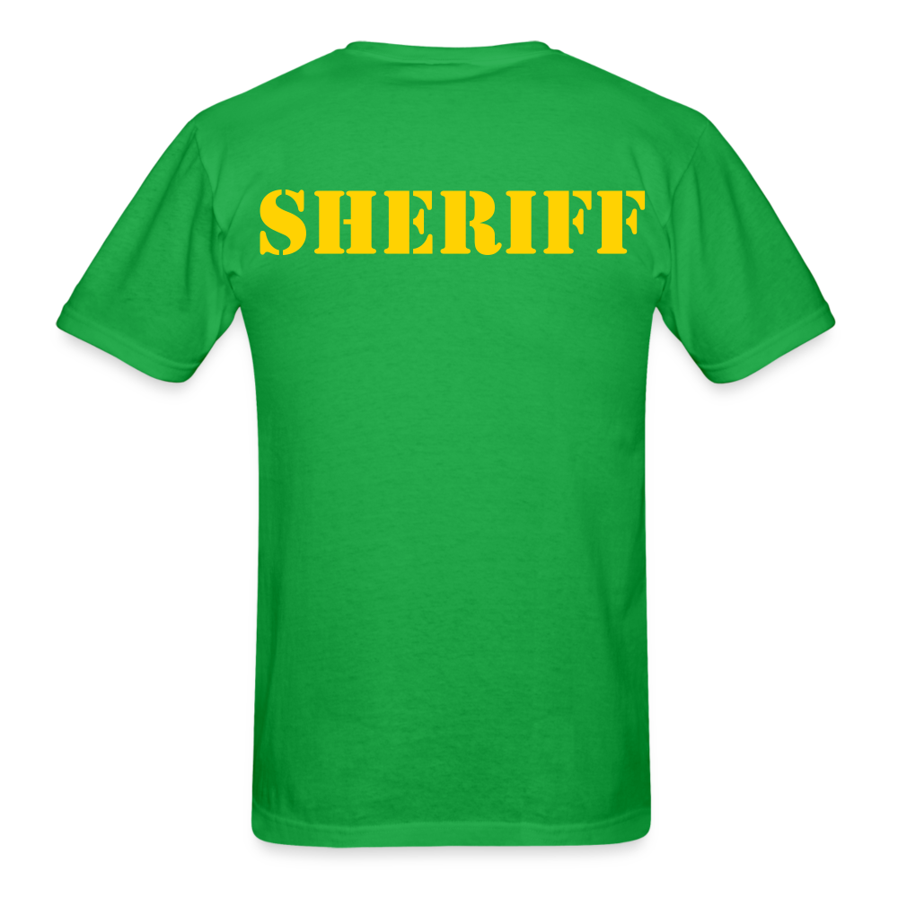 Unisex Classic T-Shirt - Sheriff Front and Back - bright green