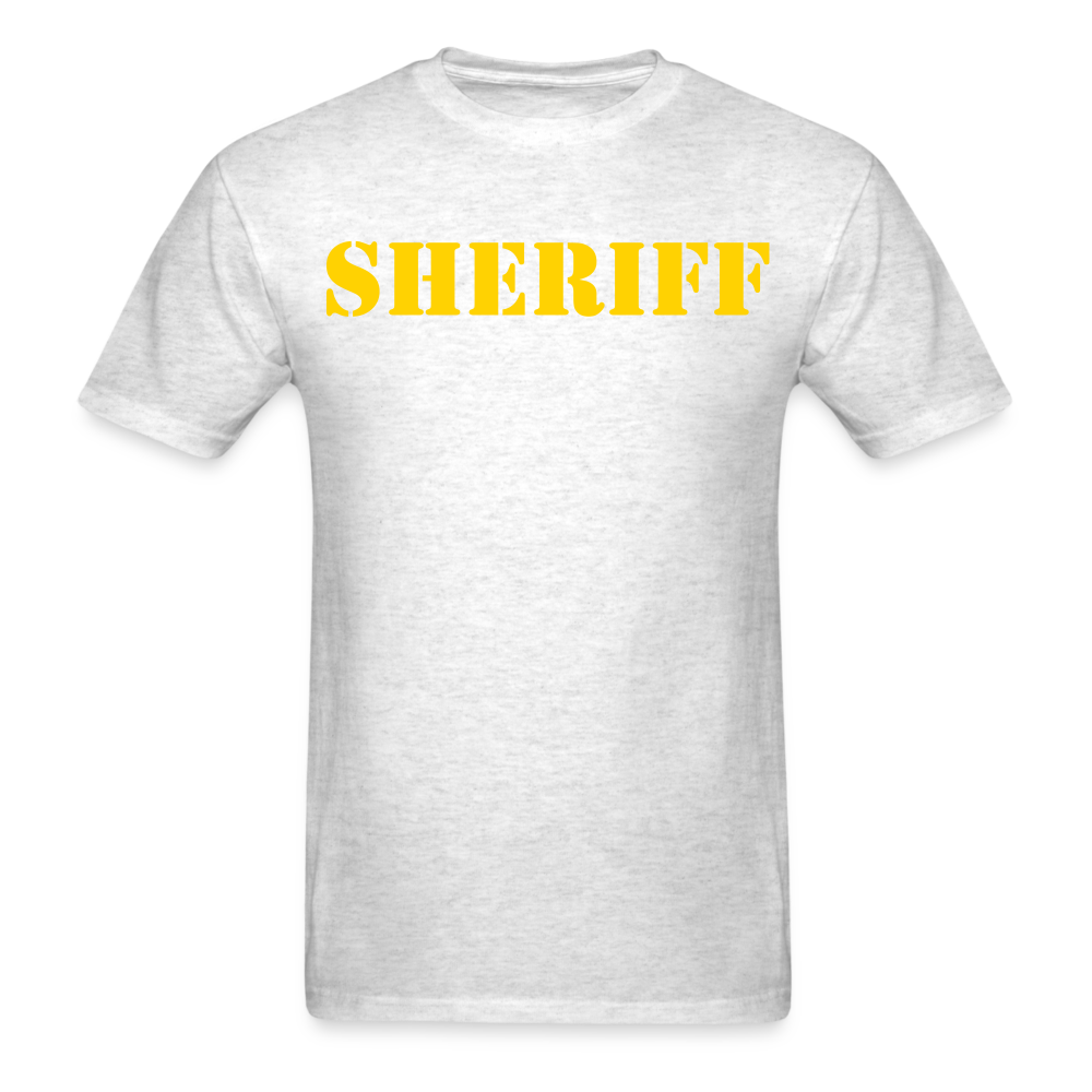 Unisex Classic T-Shirt - Sheriff Front and Back - light heather gray