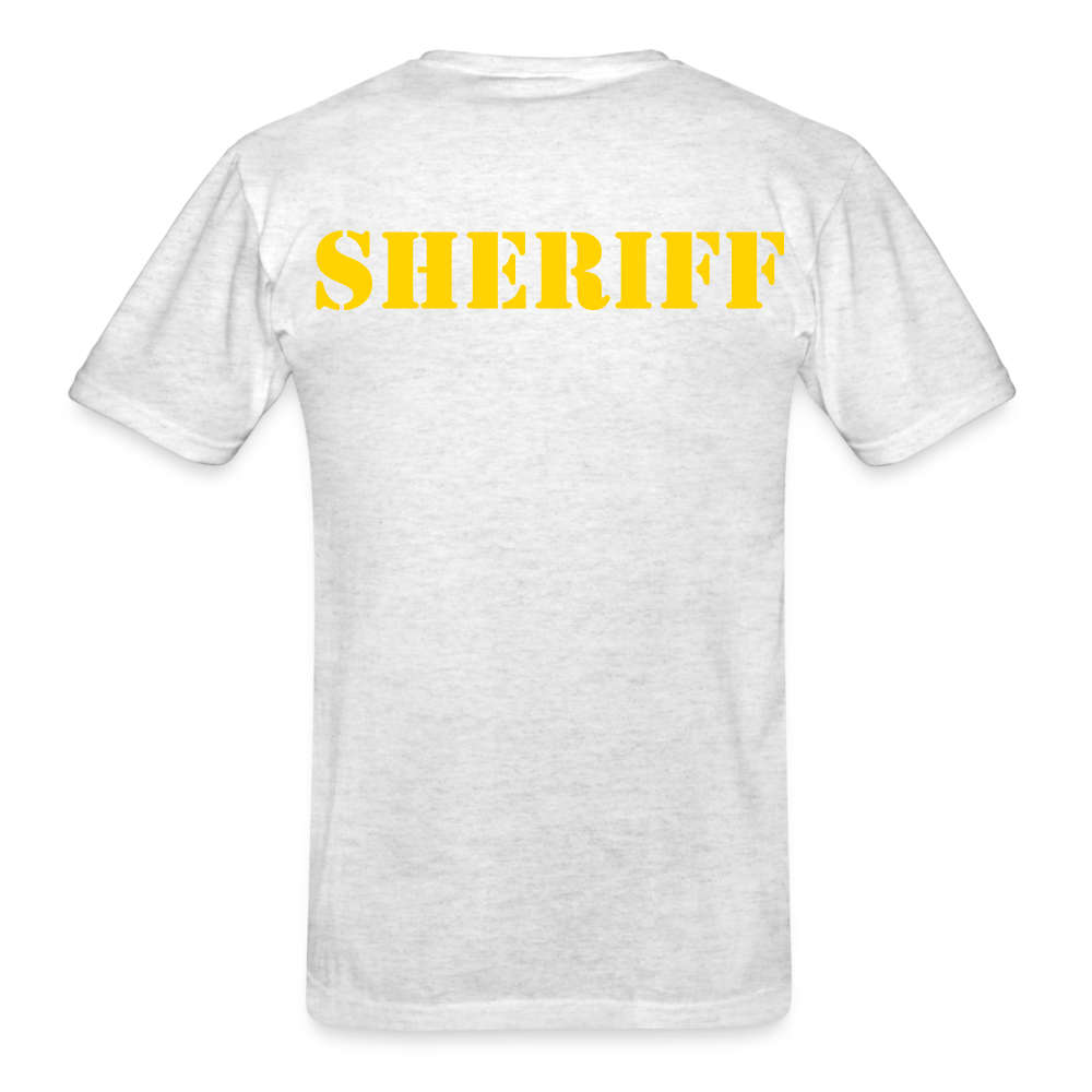 Unisex Classic T-Shirt - Sheriff Front and Back - light heather gray