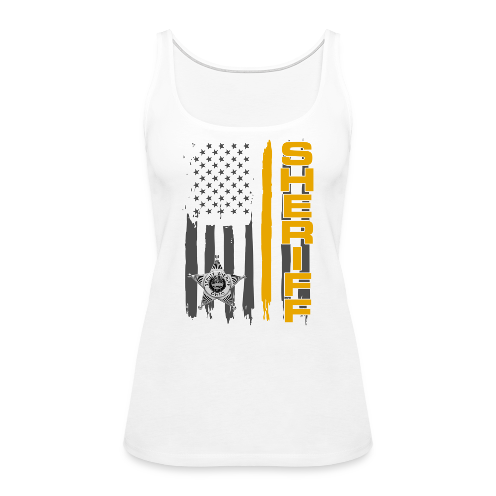 Women’s Premium Tank - Ohio Sheriff Vertical - white