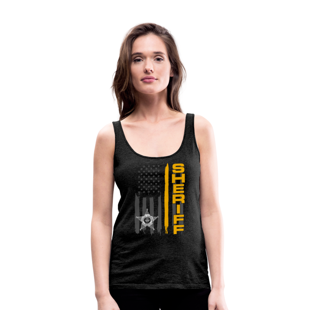 Women’s Premium Tank - Ohio Sheriff Vertical - charcoal grey