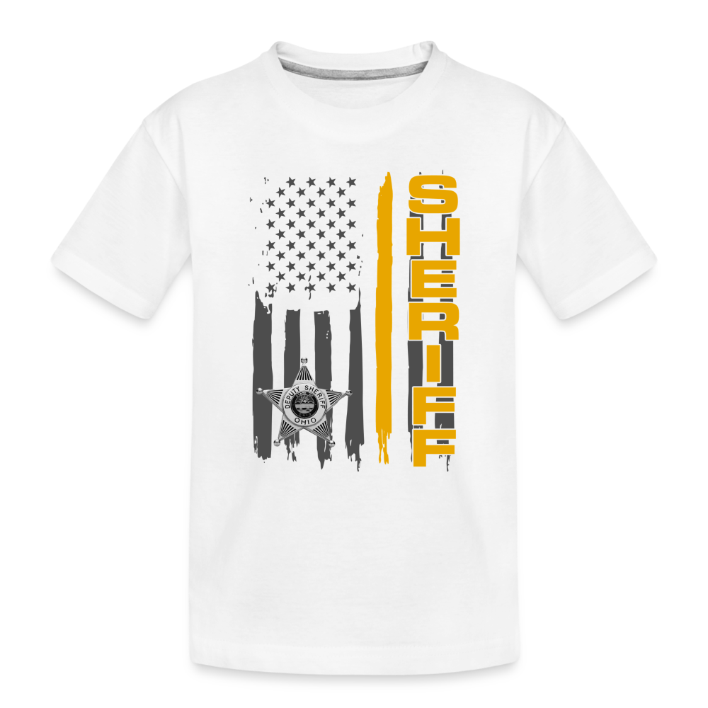 Kids' Premium T-Shirt - Ohio Sheriff Vertical - white
