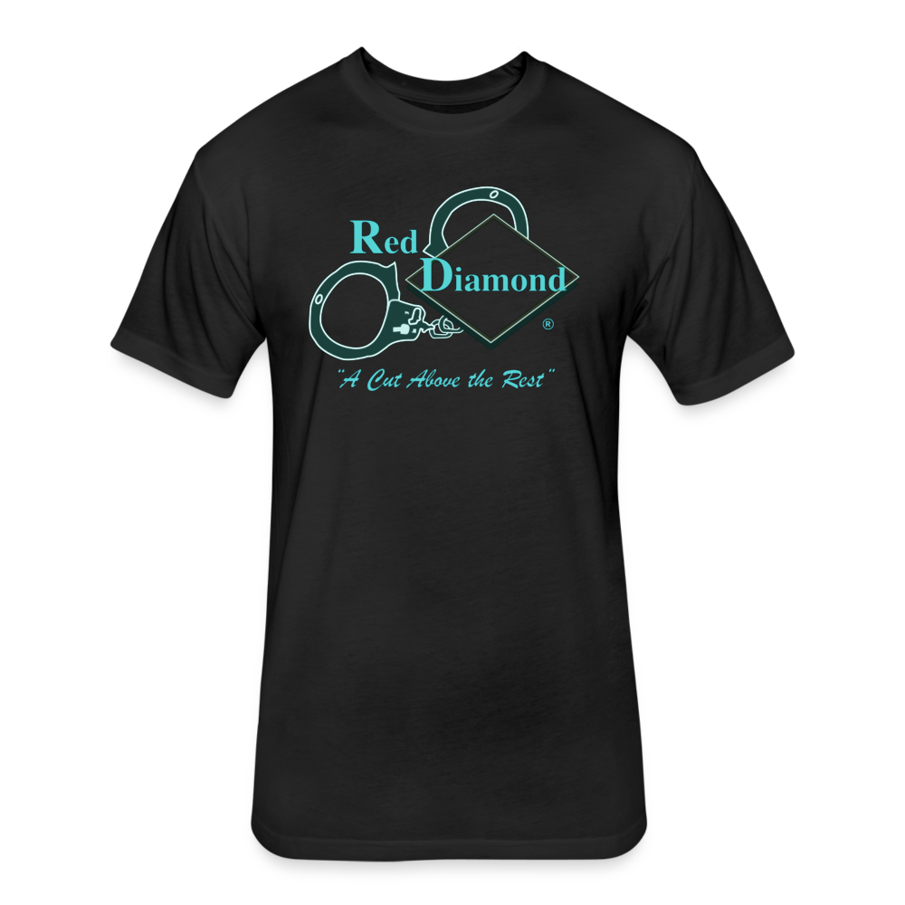 Unisex Cotton/Poly T-Shirt by Next Level - Red DIamond "Tron" - black