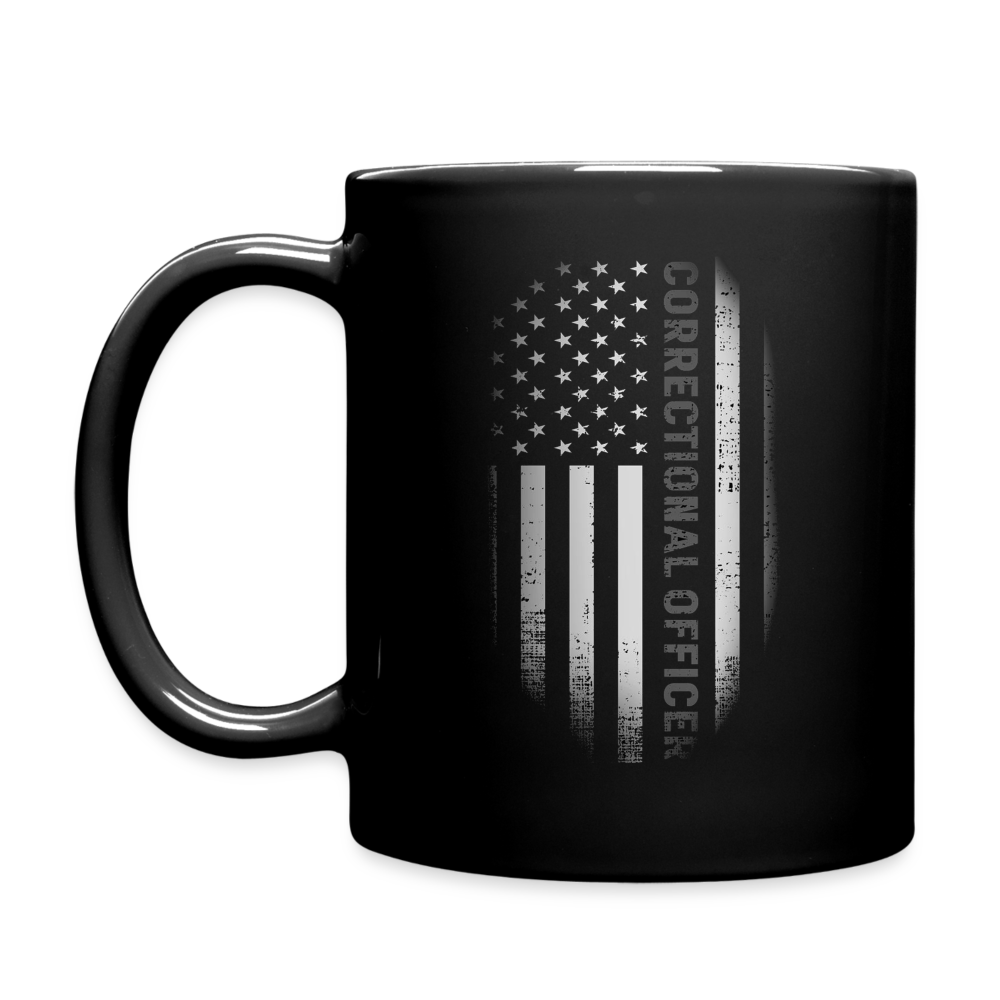 Full Color Mug - CORRECTIONS OFFICER FLAG - black