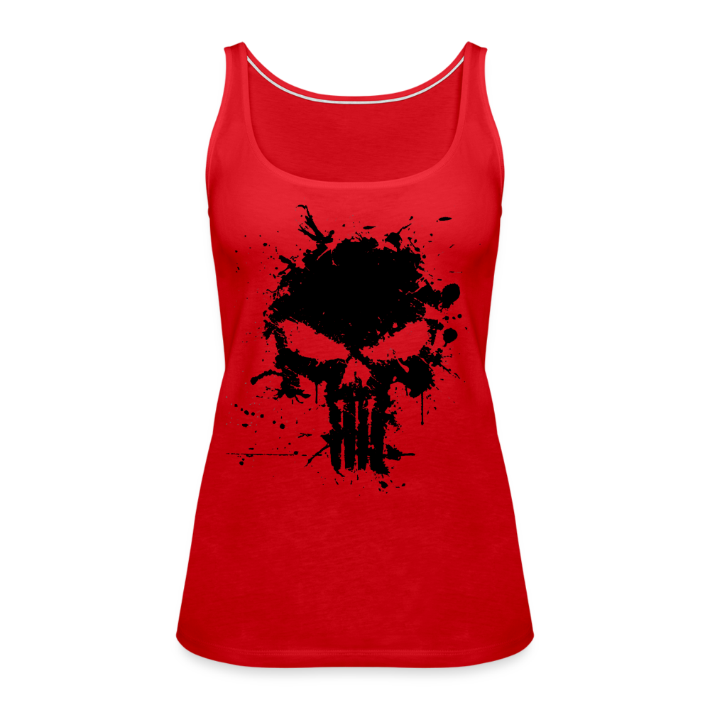Women’s Premium Tank Top - Punisher Splatter - red
