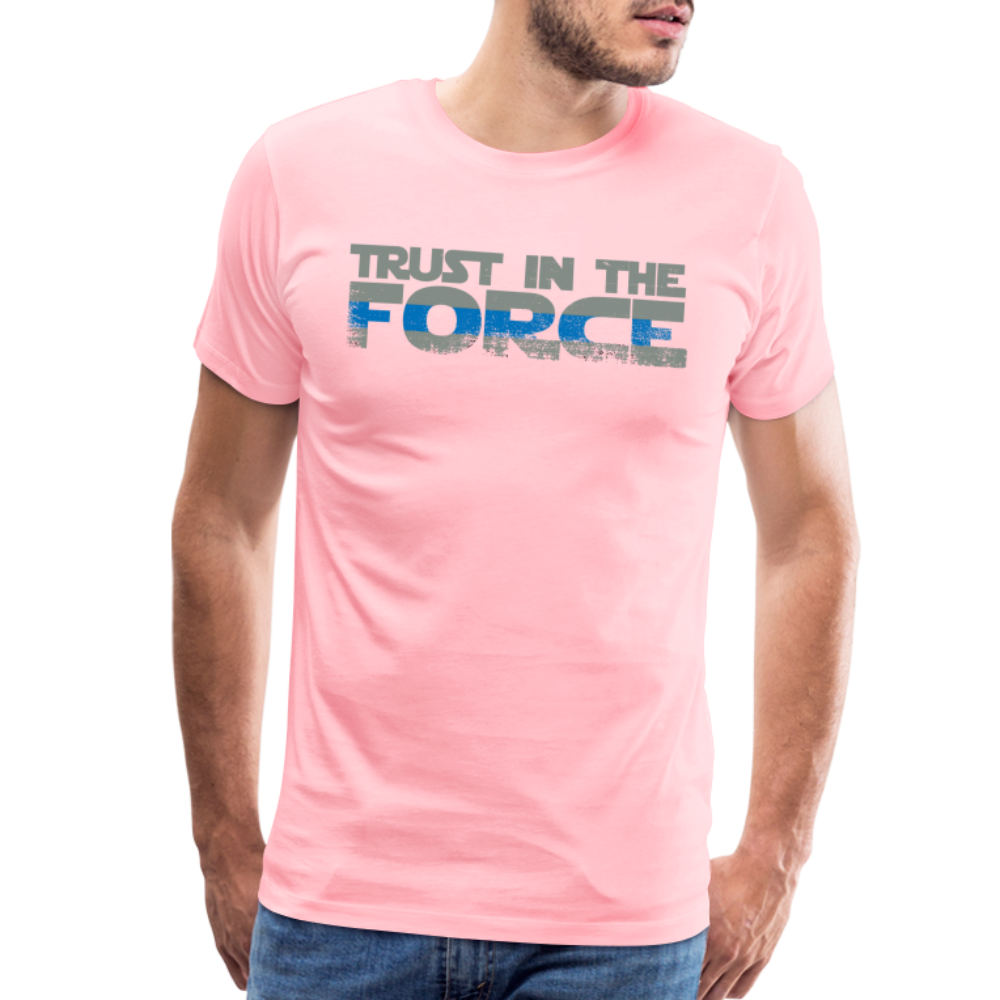 Men's Premium T-Shirt - Trust the Force - pink