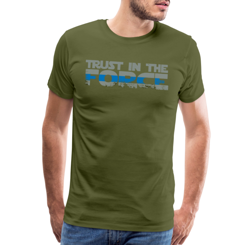 Men's Premium T-Shirt - Trust the Force - olive green