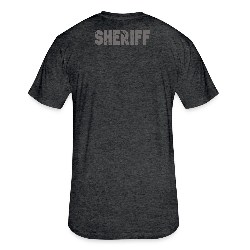 Unisex Poly/Cotton T-Shirt by Next Level - Sheriff - heather black