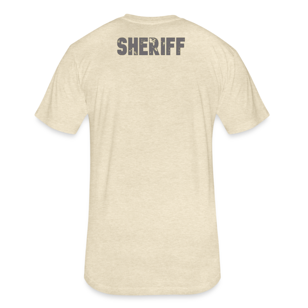Unisex Poly/Cotton T-Shirt by Next Level - Sheriff - heather cream