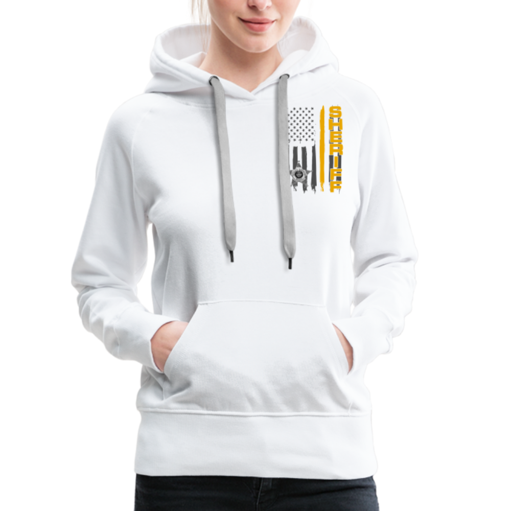 Women’s Premium Hoodie - Ohio Sherif Vertical - white