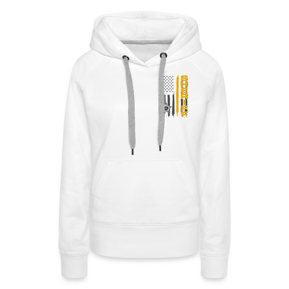 Women’s Premium Hoodie - Ohio Sherif Vertical - white