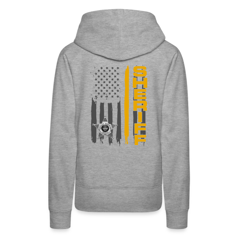 Women’s Premium Hoodie - Ohio Sherif Vertical - heather grey