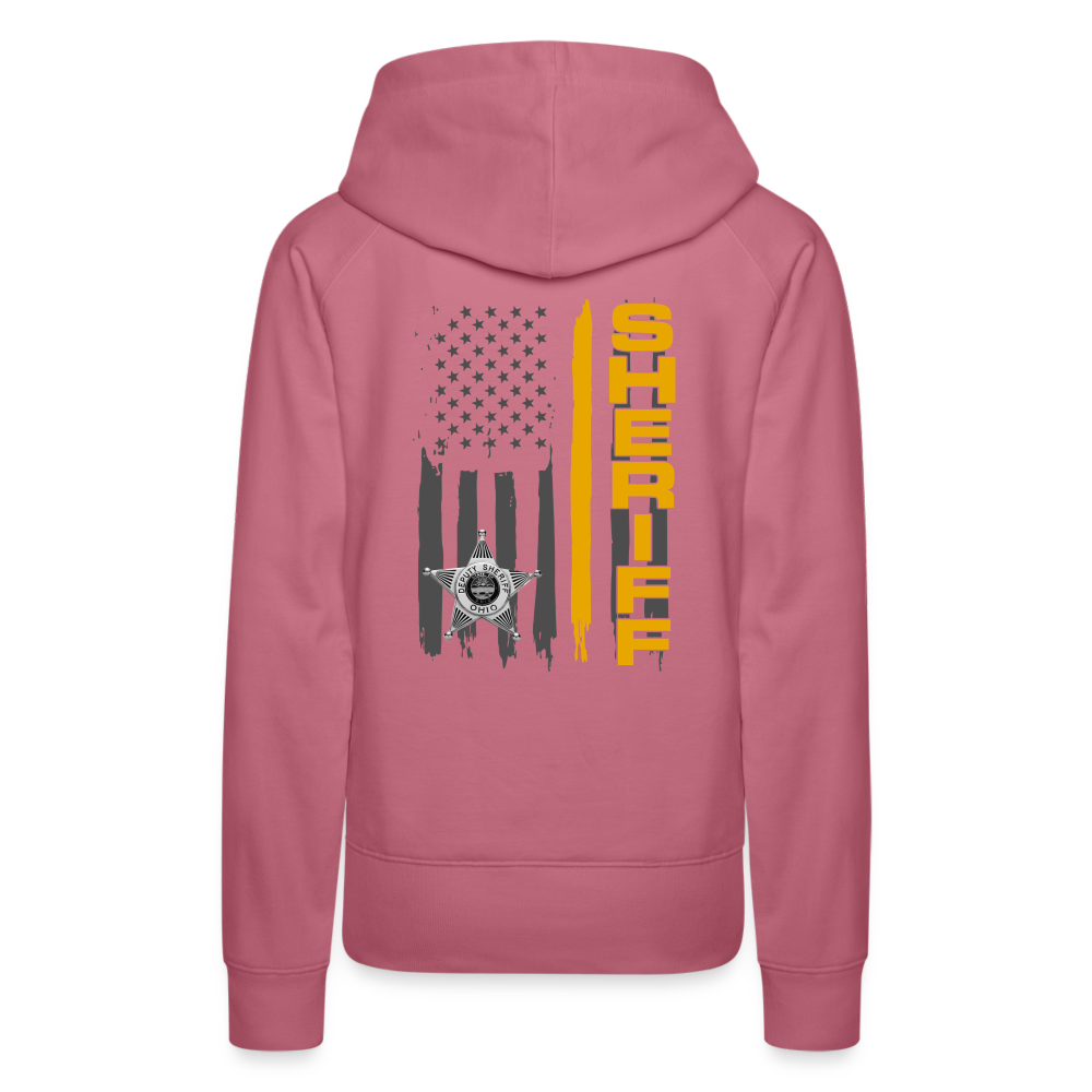 Women’s Premium Hoodie - Ohio Sherif Vertical - mauve