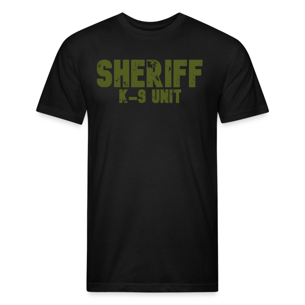 Unisex Poly/Cotton T-Shirt by Next Level - Sheriff K-9 - OD Green - black