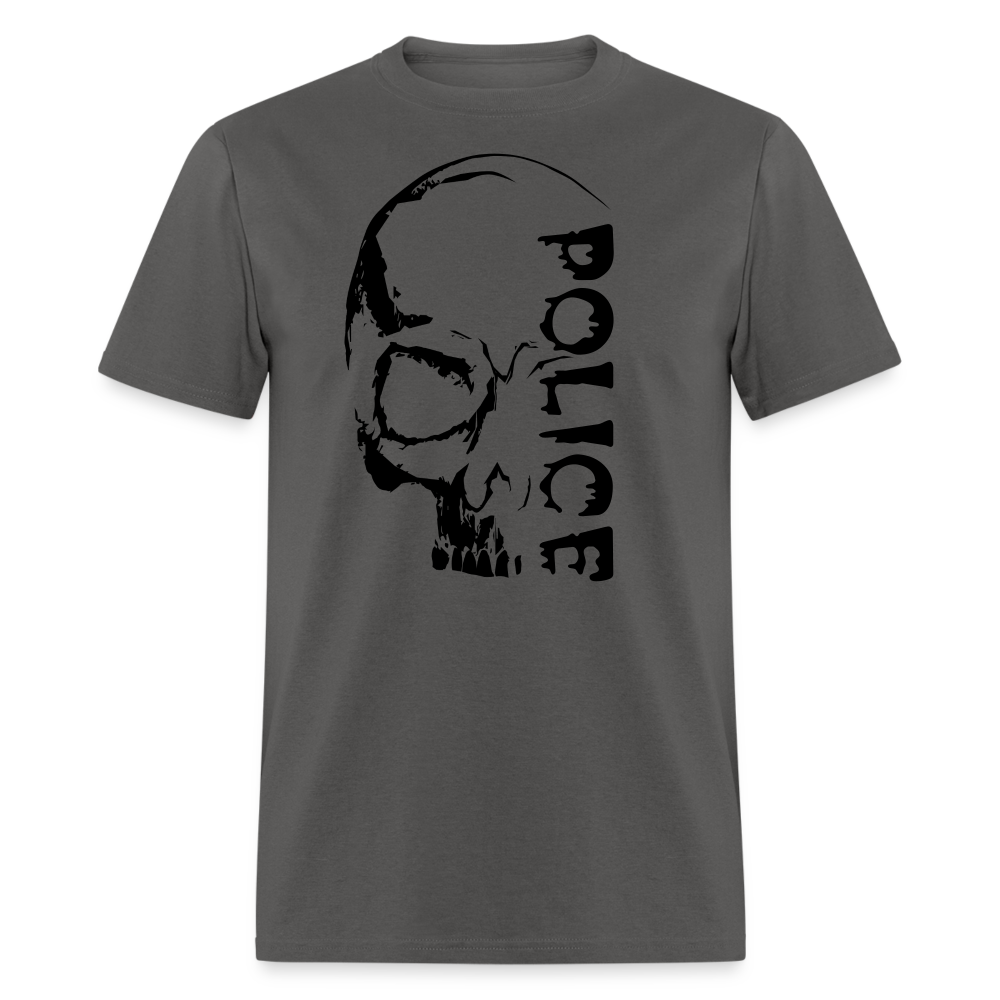 Unisex Classic T-Shirt - Halloween Police Skull - charcoal