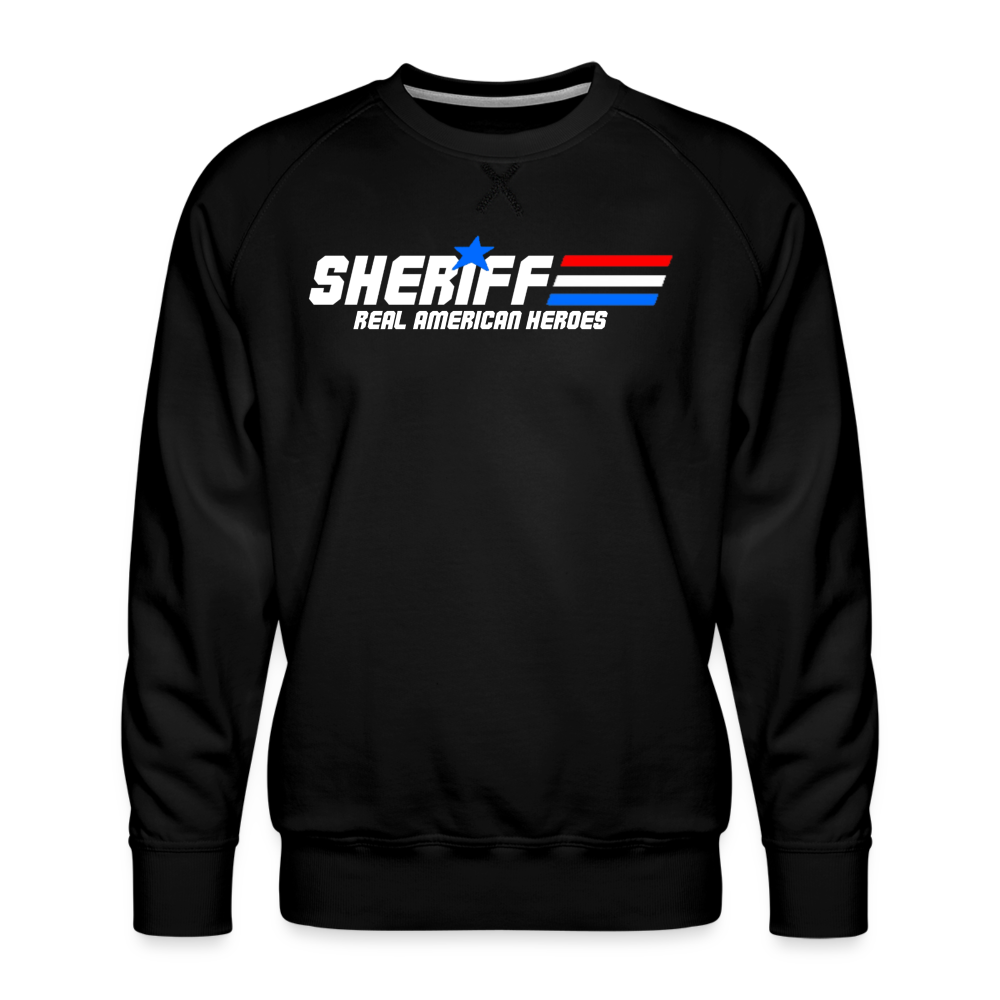 Men’s Premium Sweatshirt - Sheriff "Real American Heroes" - black