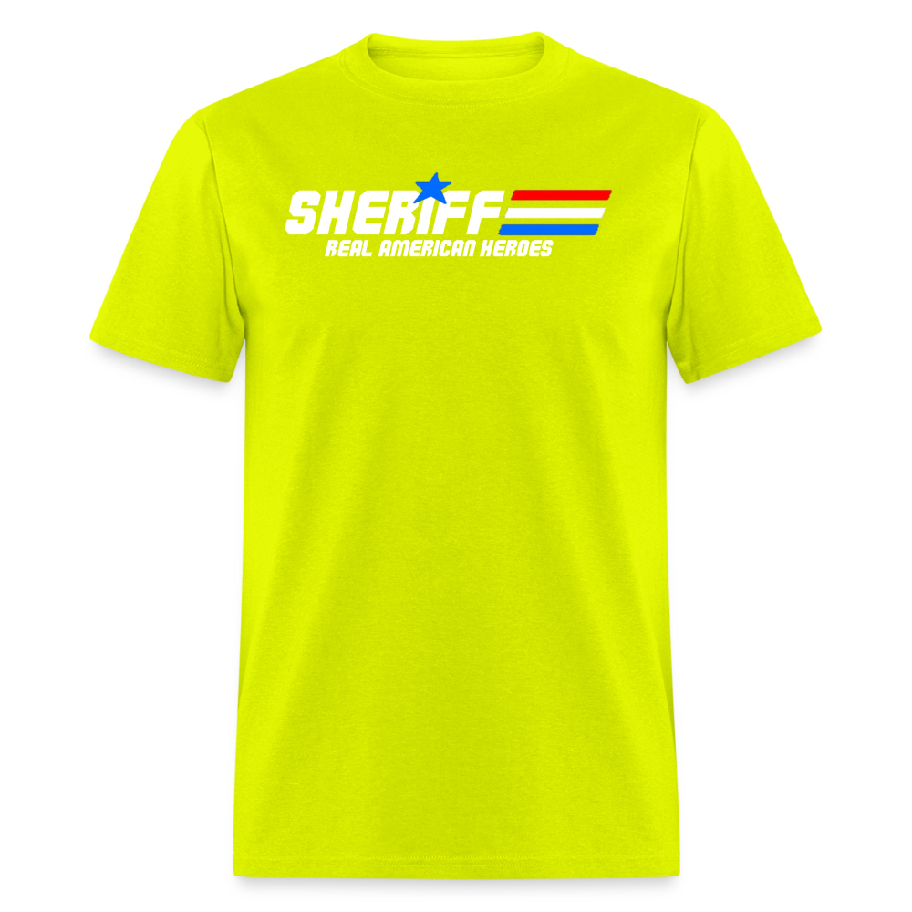 Unisex Classic T-Shirt - Sheriff "Real American Heroes" - safety green