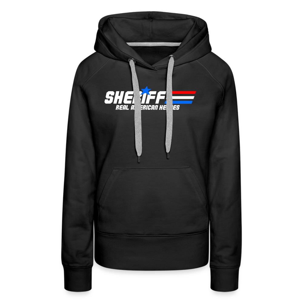 Women’s Premium Hoodie - Sheriff "Real American Heroes" - black