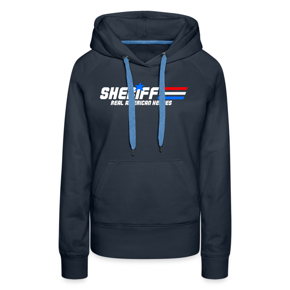 Women’s Premium Hoodie - Sheriff "Real American Heroes" - navy