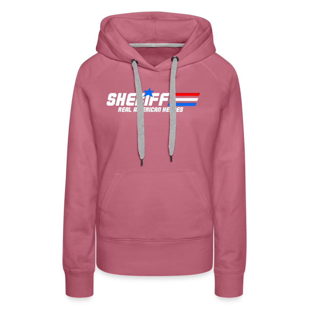 Women’s Premium Hoodie - Sheriff "Real American Heroes" - mauve