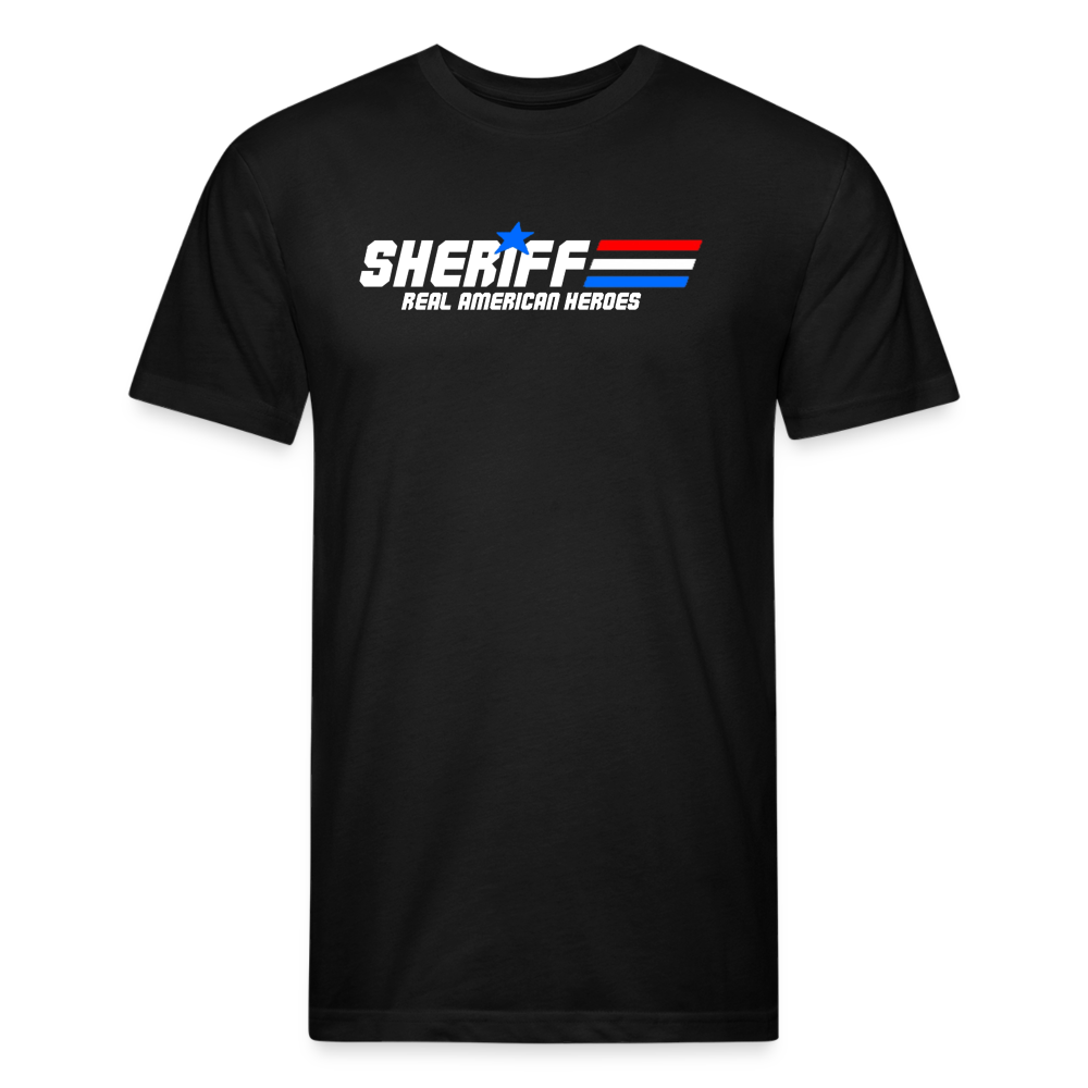 Unisex Poly/Cotton T-Shirt by Next Level - Sheriff "Real American Heroes" - black