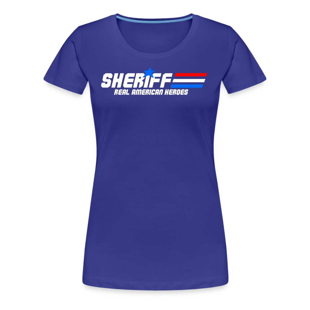 Women’s Premium T-Shirt - Sheriff "Real American Heroes" - royal blue