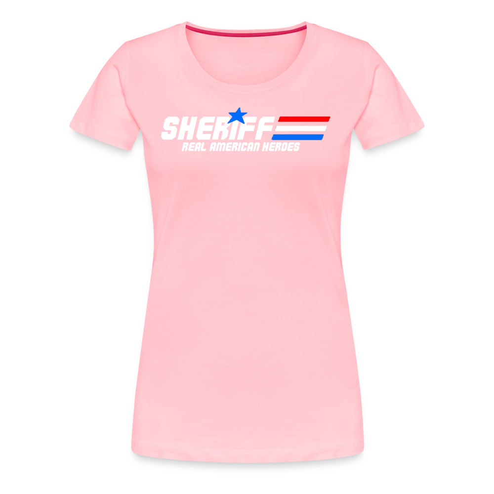 Women’s Premium T-Shirt - Sheriff "Real American Heroes" - pink