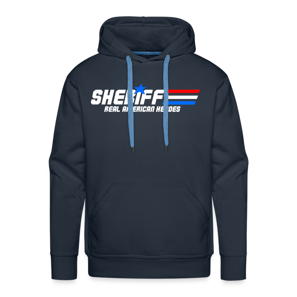 Men’s Premium Hoodie - Sheriff "Real American Heroes" - navy