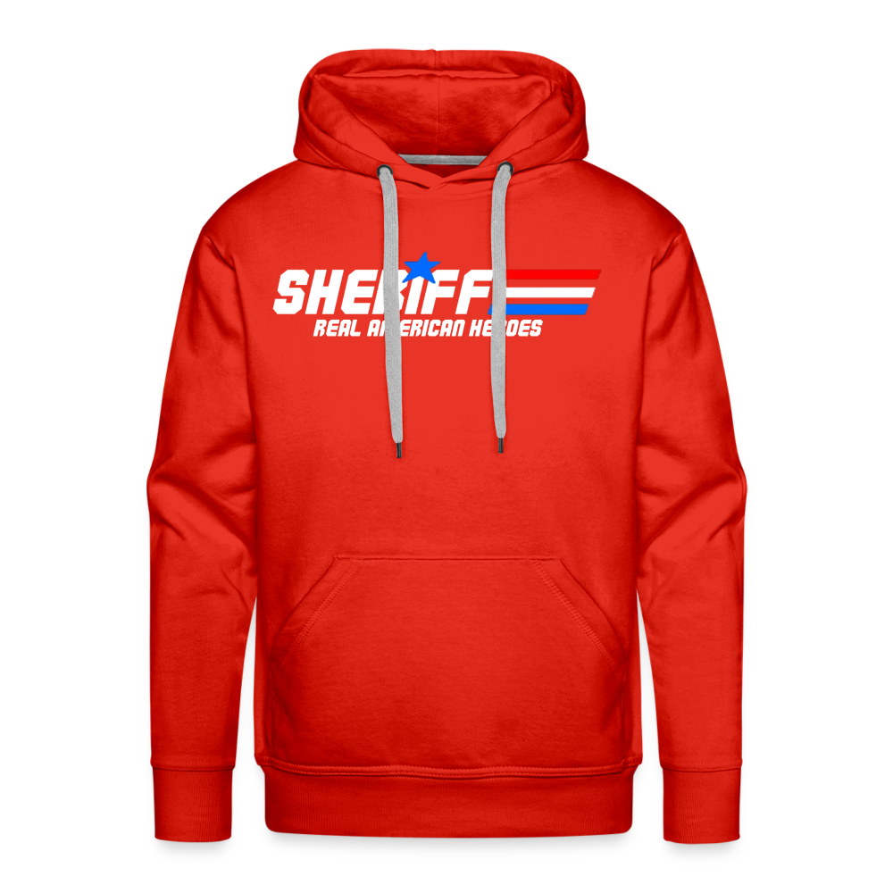 Men’s Premium Hoodie - Sheriff "Real American Heroes" - red
