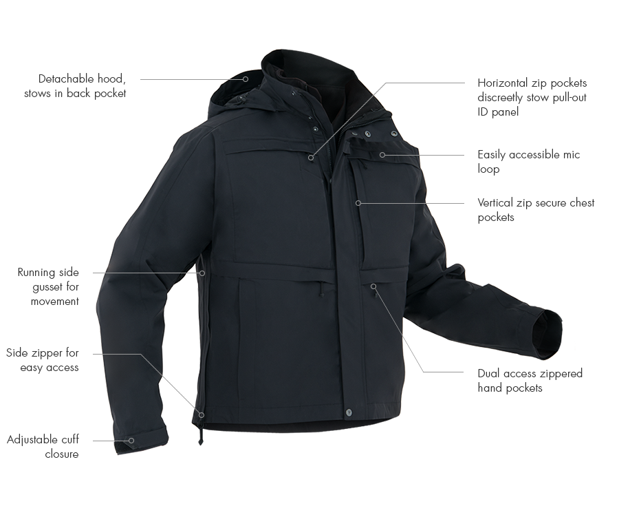 First Tactical Men's Tactix System Jacket - red-diamond-uniform-police-supply